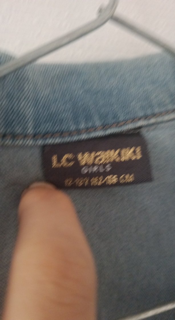 Düğmeli Mavi Denim Kadın Ceket - Görsel 2