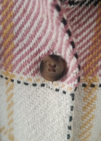 Pembe Ekoseli Uzun Kollu kız çocuk Gömlek - Görsel 3