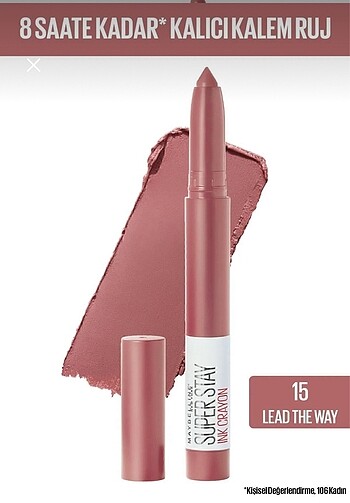 Maybelline New York süper stay kalem ruj