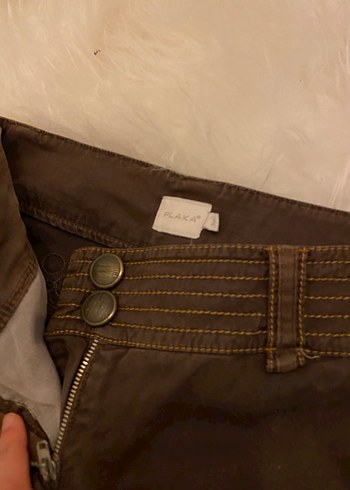 Diğer Kahverengi Süet Kadın Pantolon