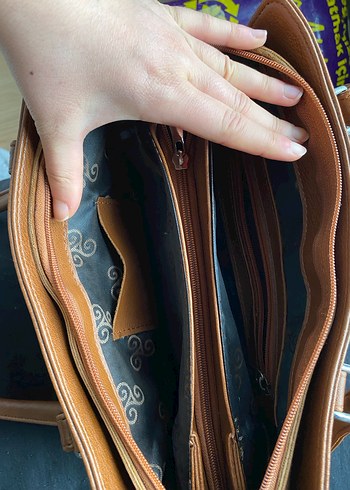 Taba vintage çanta - Görsel 3