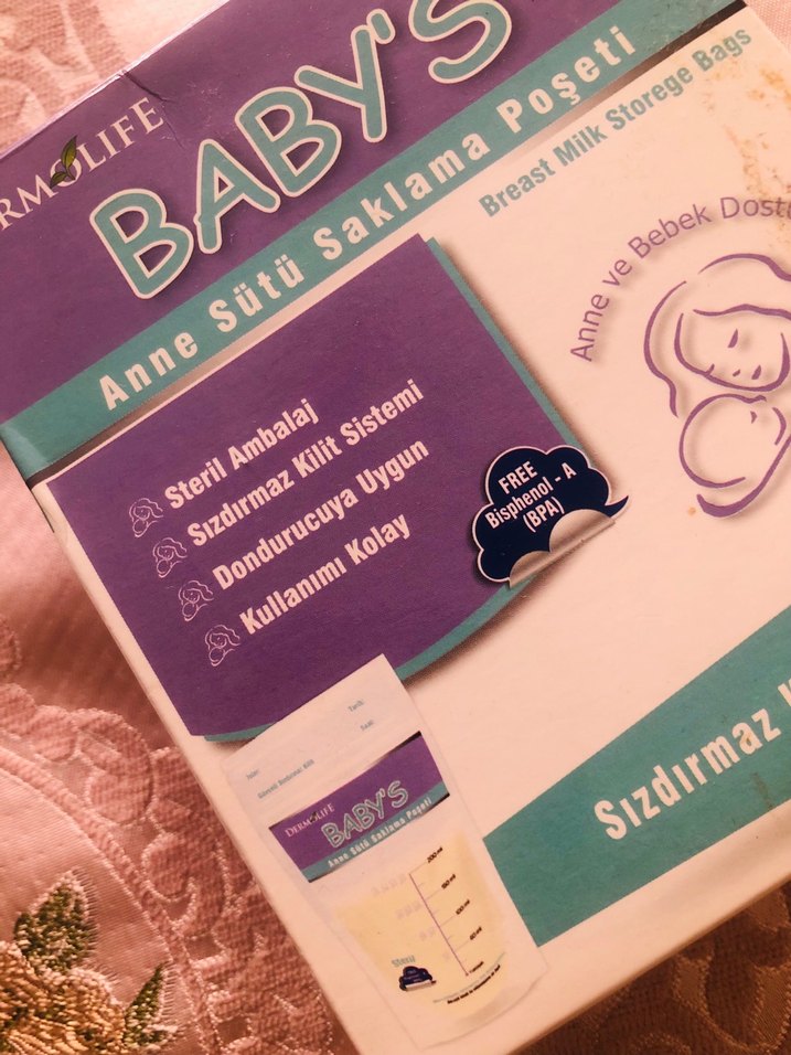 DERMSLIFE Bebek Sütü Saklama Poşeti - Sızdırmaz Kilit - Görsel 2