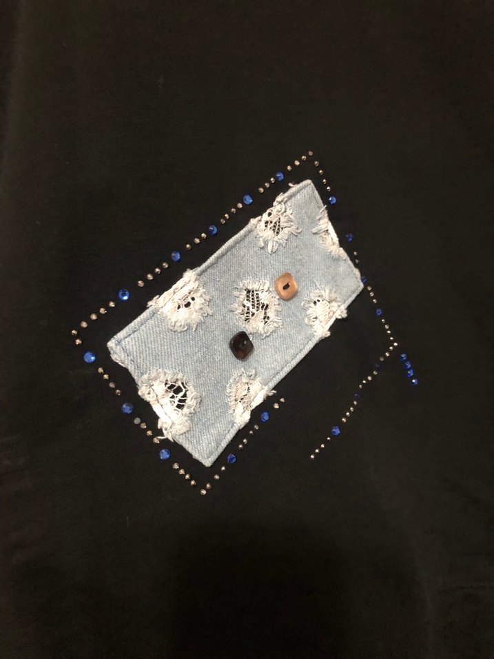Oversize Siyah Uzun Kollu Sweatshirt — görsel 3/6