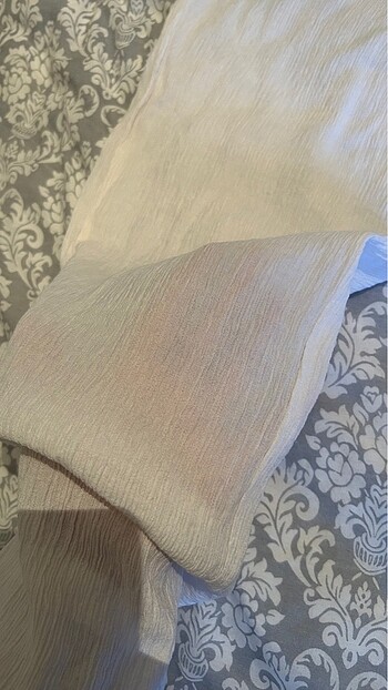 m Beden h&m krep kumaş wide leg pantolon