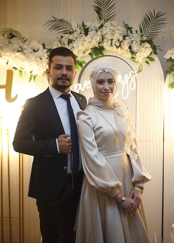 38 Beden Tesettür nikah nişan elbisesi