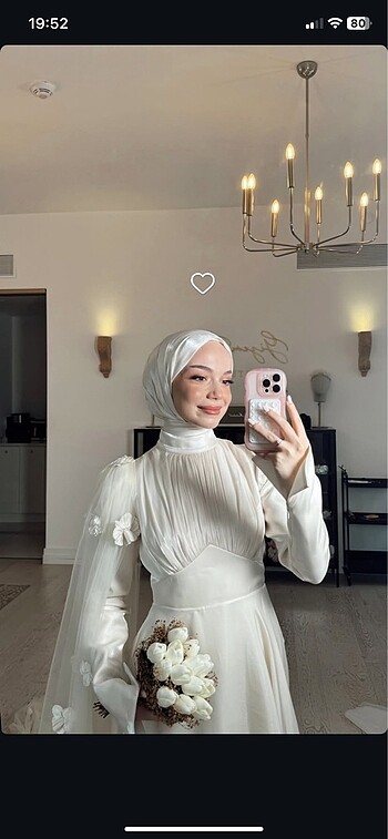 Tesettür nikah elbisesi