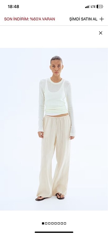 36 Beden camel Renk HM pantolon