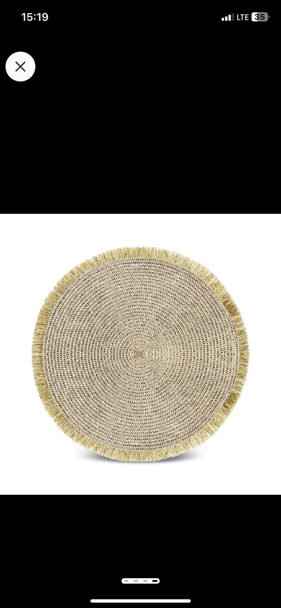 Altın Renkli İşlemeli Amerikan servis - Görsel 3