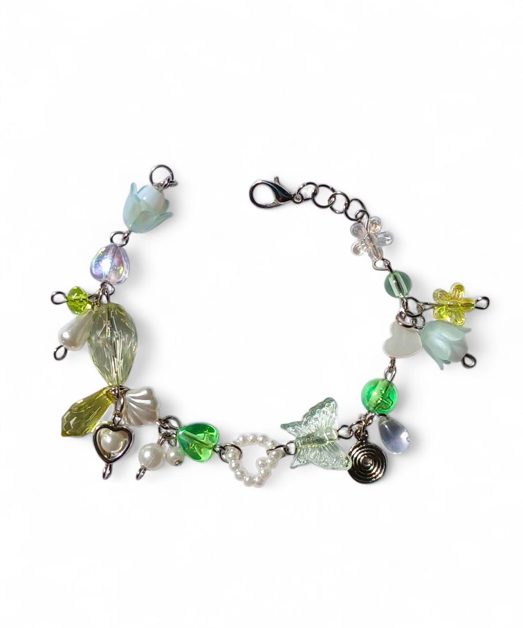 Bohem Tarzı Açık Haki Boncuklu Kadın Bileklik - Görsel 3