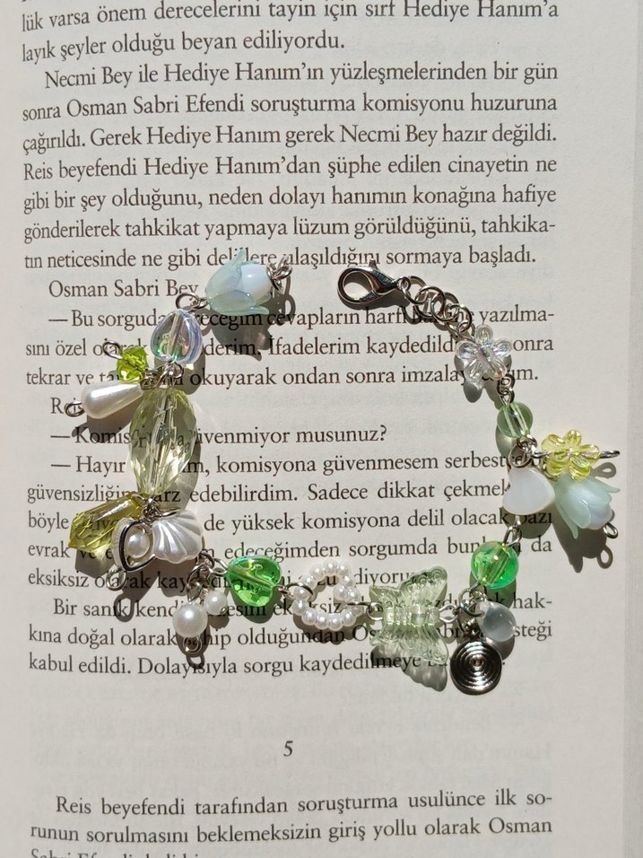 Bohem Tarzı Açık Haki Boncuklu Kadın Bileklik - Görsel 2