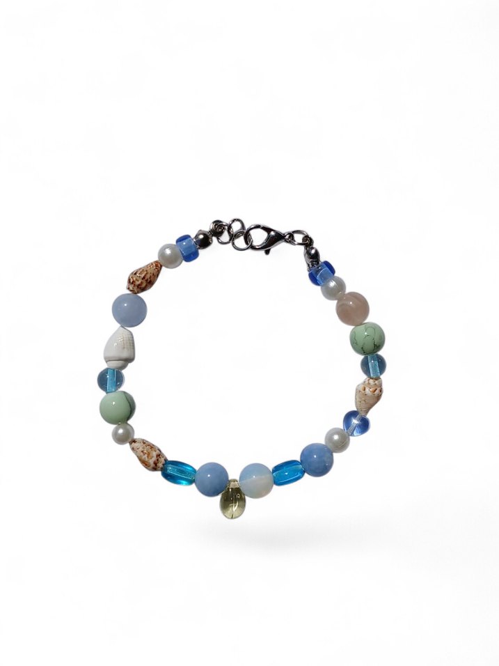 Turkuaz Boncuklu Bohem Bileklik - Görsel 2