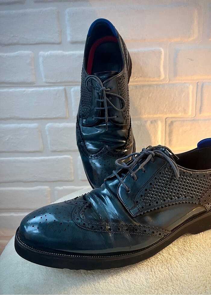 DAMAT TWEEN LACİVERT 0 DERİ AYAKKABI - Görsel 3