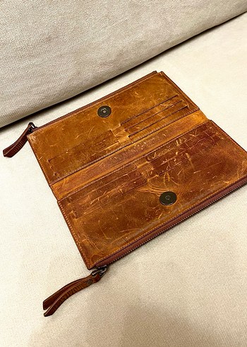 Vintage Deri Kadın Cüzdanı - Görsel 3