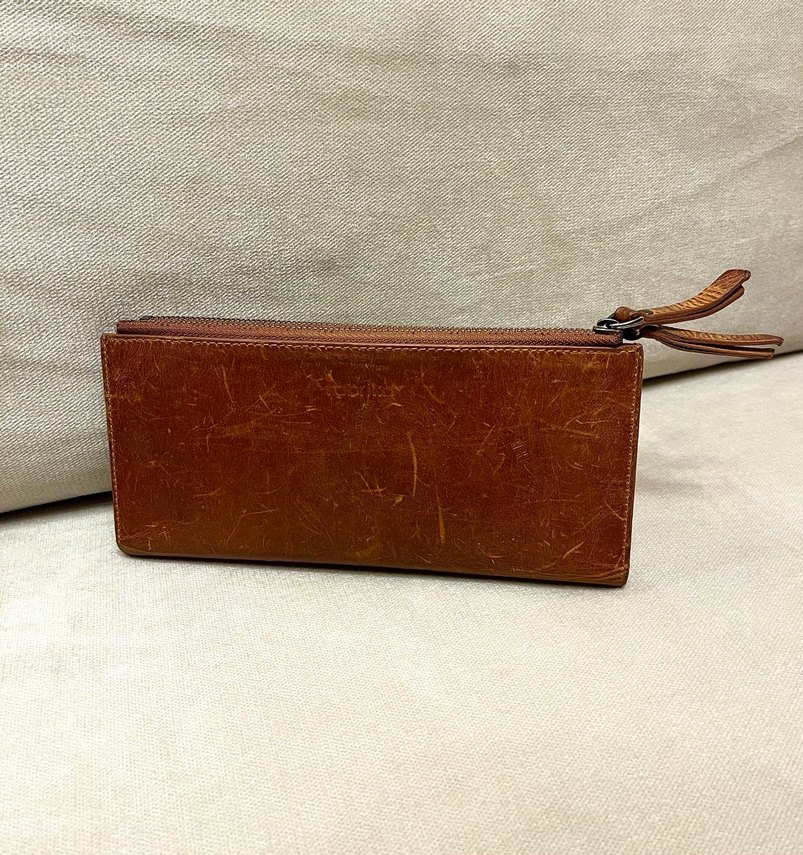 Vintage Deri Kadın Cüzdanı - Görsel 2