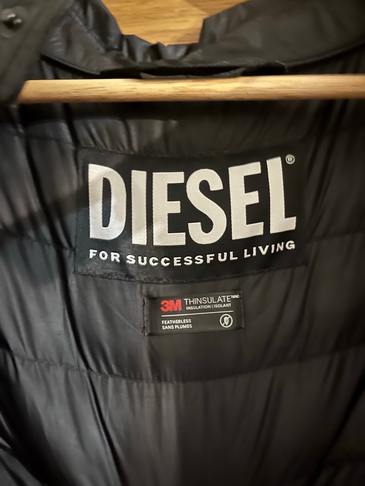 DIESEL SİYAH ŞİŞME CEKET - Görsel 3