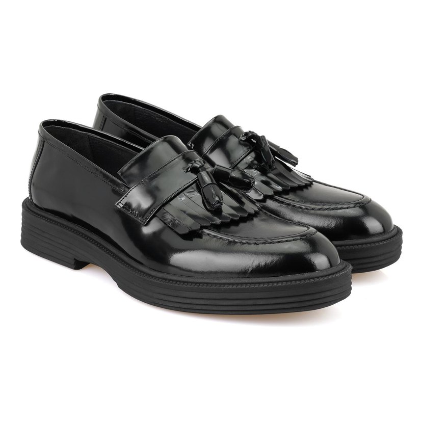 DESA SİYAH DERİ LOAFER AYAKKABI - Görsel 2