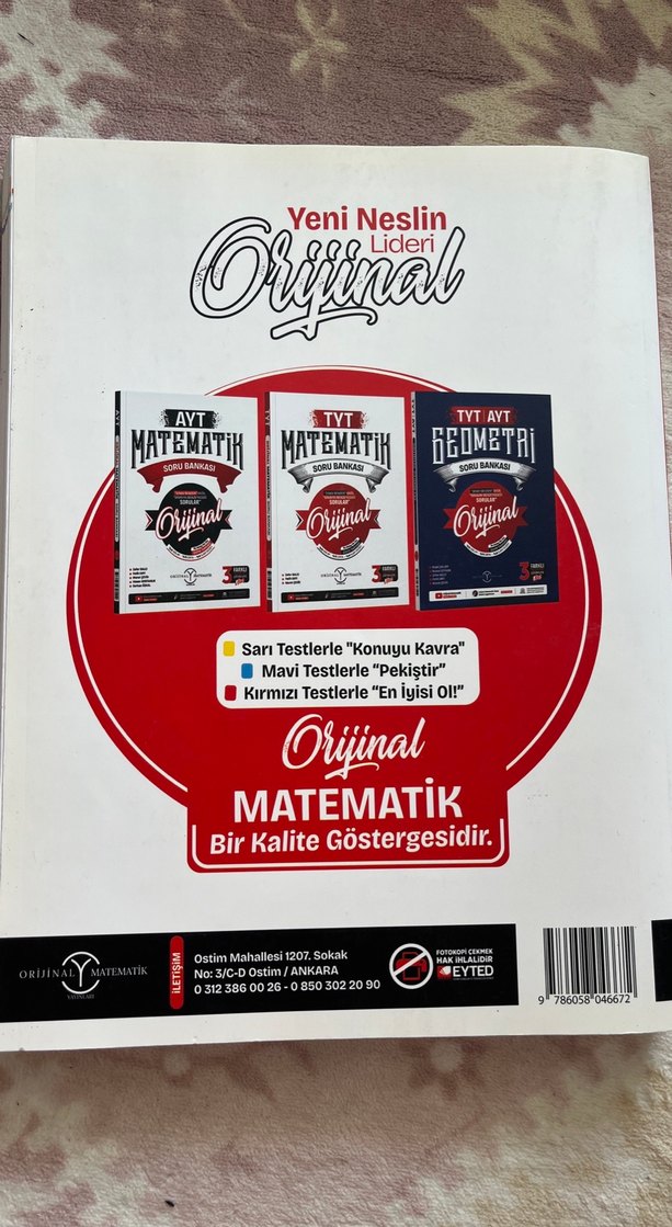 TYT Matematik Orijinal Soru Bankası - Görsel 2