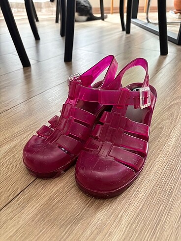Diğer Juju topuklu pembe plastik sandalet