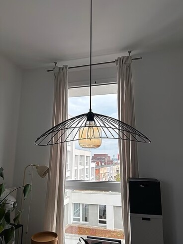 IKEA Motsjö Abajur Minimal Siyah