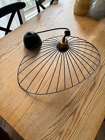 Ikea IKEA Motsjö Abajur Minimal Siyah