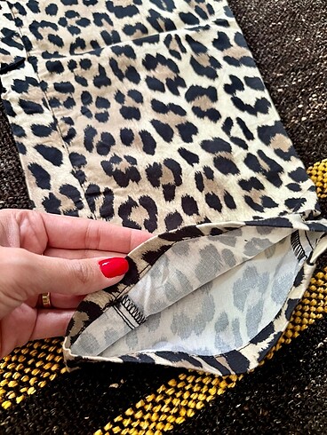 Mango Mango Leopar ince Yazlık Pantolon