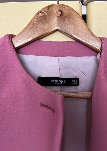 Pembe Düğmeli Kadın blazer - Görsel 4