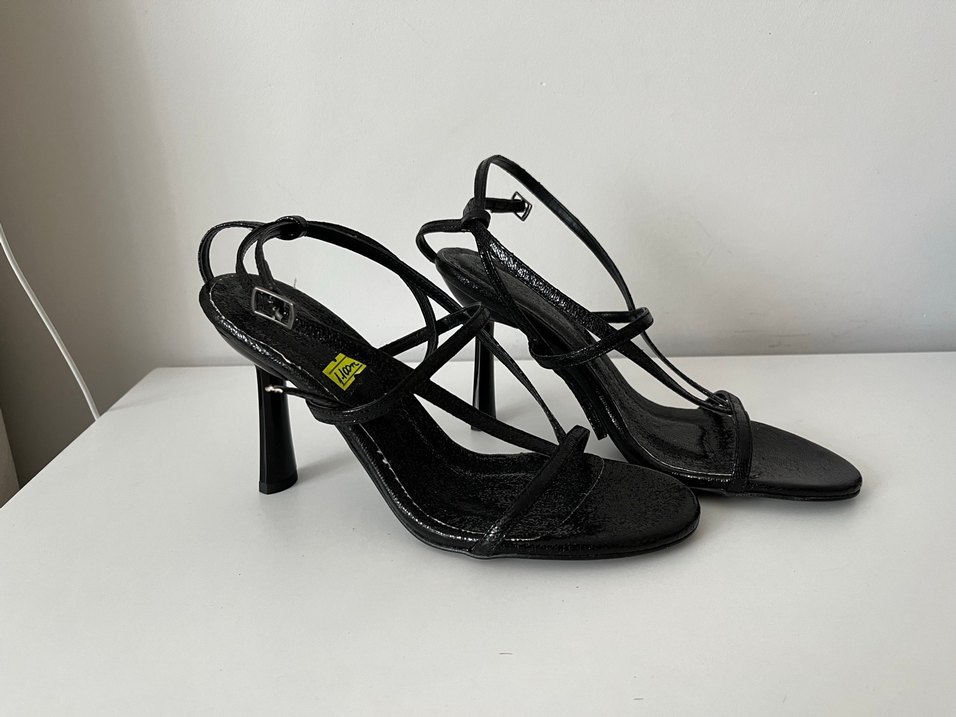 Siyah Topuklu Kadın Ayakkabı - Görsel 5