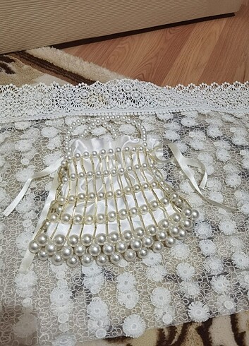 El yapımı İncili çanta - Görsel 2