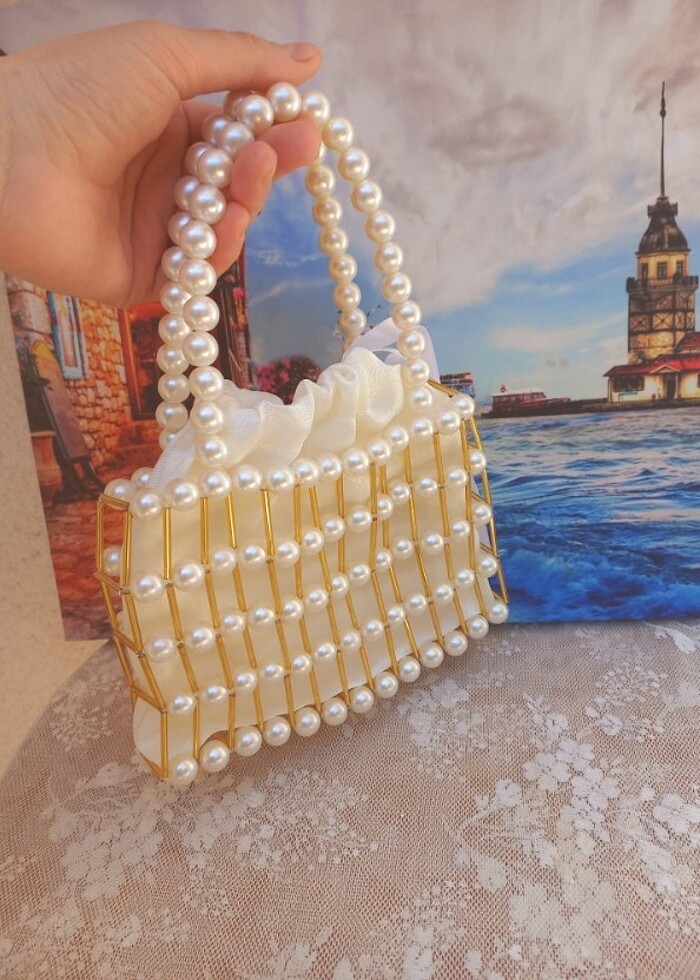 El emeği İncili çantam - Görsel 4