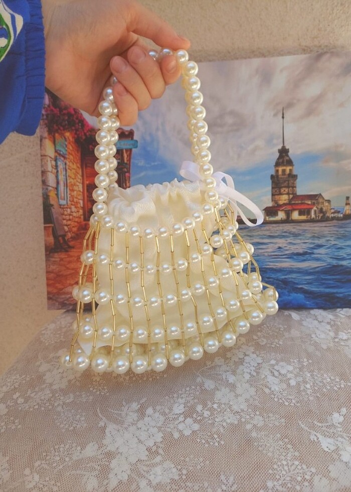 El emeği İncili çantam - Görsel 4