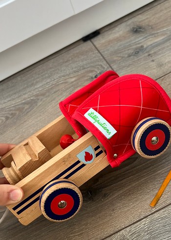 Beden Renk Renkli Ahşap Oyuncak Arabalar Seti