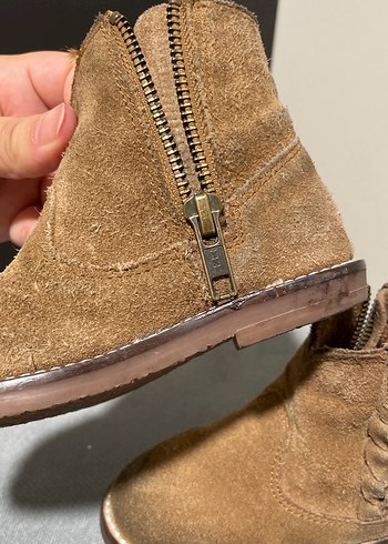 Kız Çocuk Süet Kahverengi Bot - Görsel 2