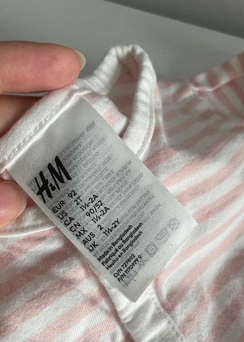 Beyaz pembe çizgili pijama tulum - Görsel 3