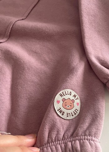 Pembe Loose Fit Kız Sweatshirt ve Eşofman - Görsel 2