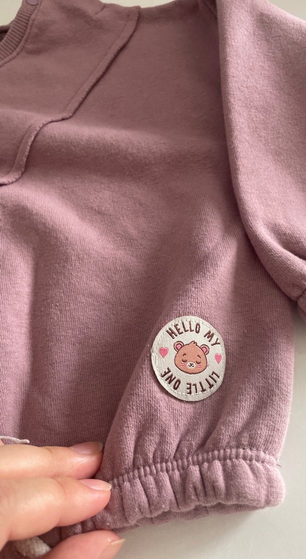 Pembe Loose Fit Kız Sweatshirt ve Eşofman - Görsel 2