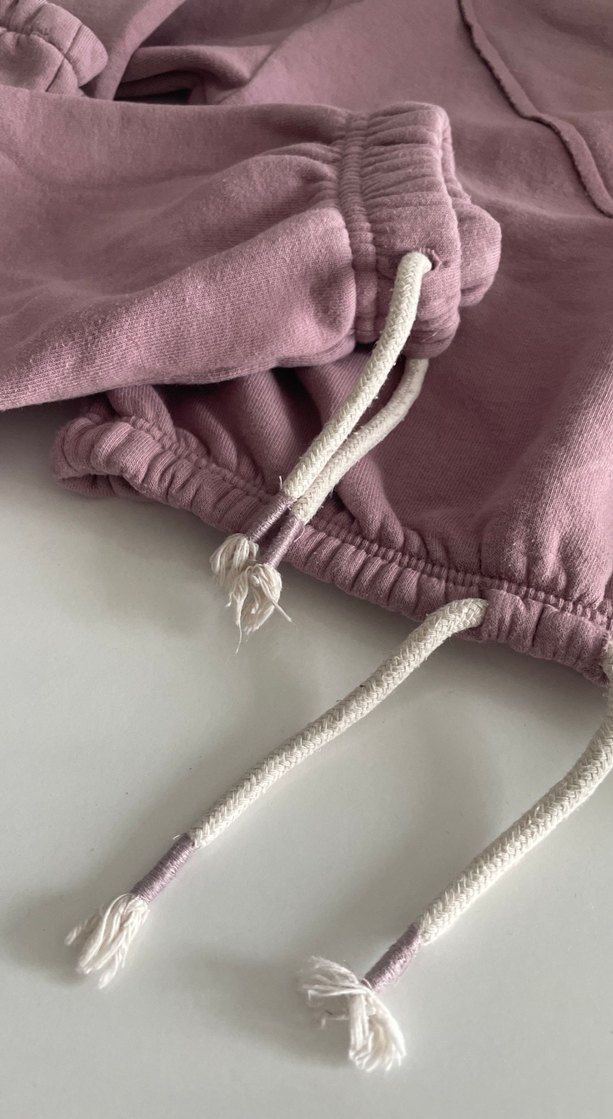 Pembe Loose Fit Kız Sweatshirt ve Eşofman - Görsel 4