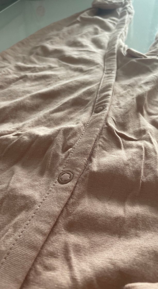 Düğmeli Pembe Bebek Kız Tulum - Görsel 4