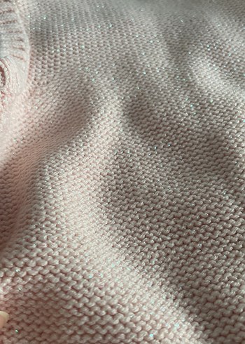 Kız Çocuk Pembe Kürklü Triko Yelek - Görsel 6