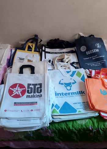 Baskılı promosyon çanta toplam 10 adet