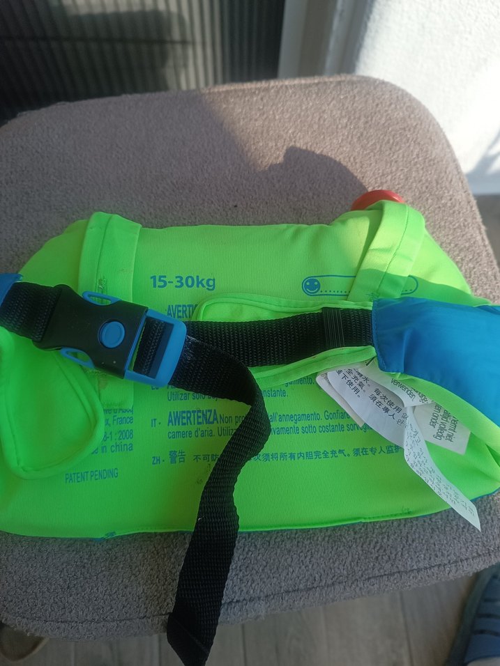 Renkli Turkuaz Çocuk Yüzme Can Simidi decatlon 15-30 kg - Görsel 2