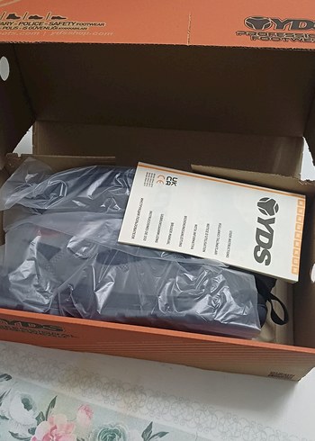 Gri Erkek Spor Ayakkabı - Cırt Cırtlı YDS işçi ayakkabı kutusund - Görsel 3