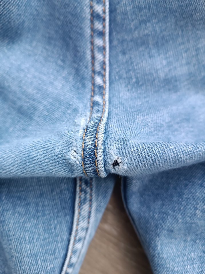 Gri Mavi Erkek Denim Pantolon Levıs marka 36 beden - Görsel 3