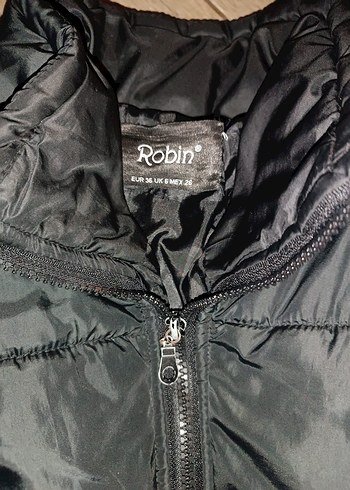 E kız Çocuk Siyah Fermuarlı Mont - Görsel 2