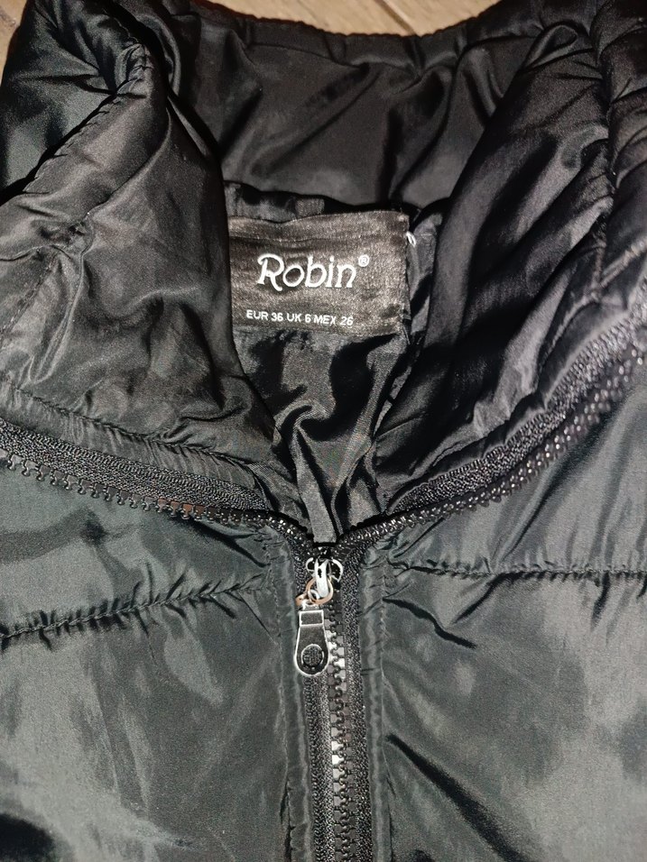 E kız Çocuk Siyah Fermuarlı Mont - Görsel 2