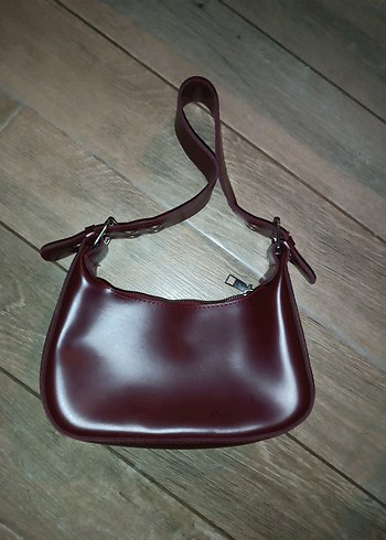 Diğer Bordo Minimalist Omuz Cantasi