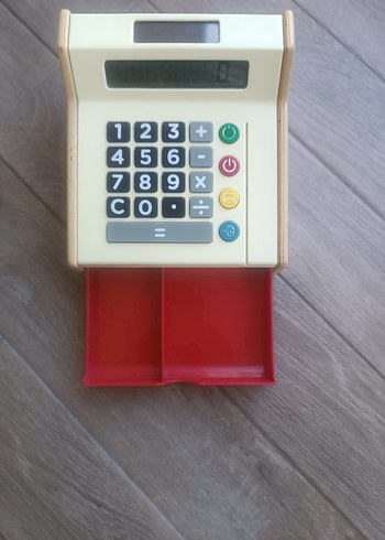 Kırmızı Eğitici Oyuncak Hesap Makinesi ikea yazar kasa şeklinde