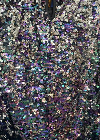 Kız Çocuk Payetli Kısa Kollu Tişört - Görsel 3