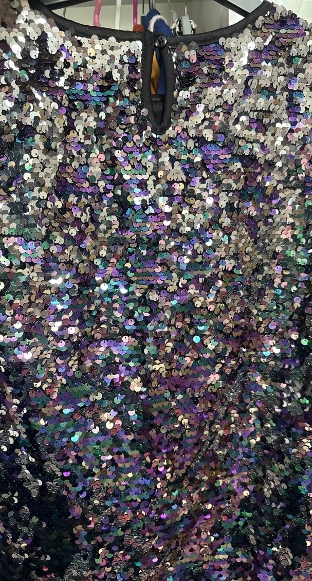 Kız Çocuk Payetli Kısa Kollu Tişört - Görsel 3