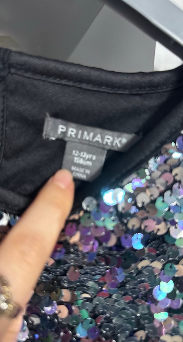 Kız Çocuk Payetli Kısa Kollu Tişört - Görsel 2