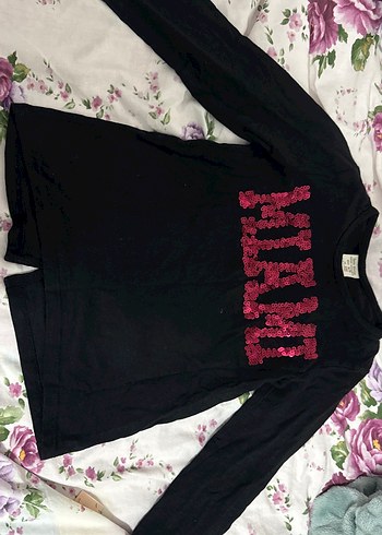 Kız Çocuk Pullu Uzun Kollu Tişört - Görsel 2